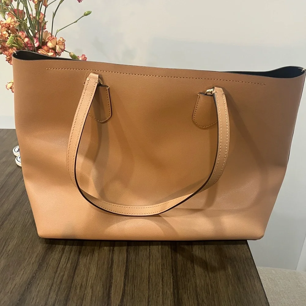 Kate Spade Tan and Black Leather Tote Bag - Picture 2 of 3